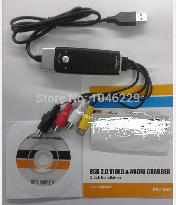 ο Ʈ PC USB 2.0 3 RCA S  AV  & A;  ĸó ׷ ī Win7,/New Laptop PC USB 2.0 to 3 RCA S-video AV Video & Audio Capture Grabber C